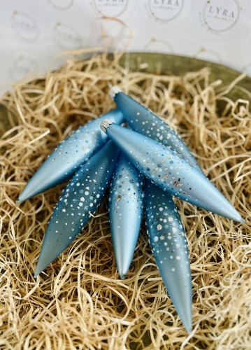 Tečky světle modré - rakety 6ks Tečky světle modré - rakety 6ks