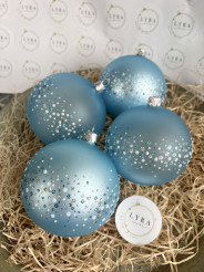 Tečky světle modré 10 cm