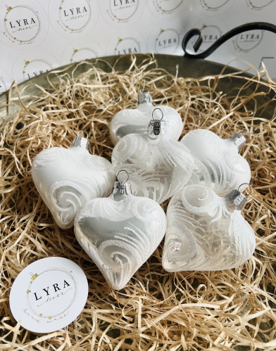 Ornament opál - srdce