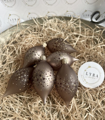 Tečky hnědé - olivy 6ks Tečky hnědé - olivy 6ks