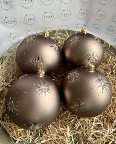 Hvězdičky hnědé 10 cm Hvězdičky hnědé 10 cm