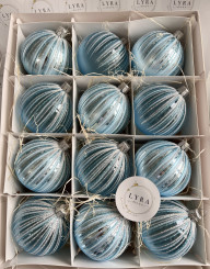 Vánoční paprsky - světle modrá Vánoční paprsky - světle modrá