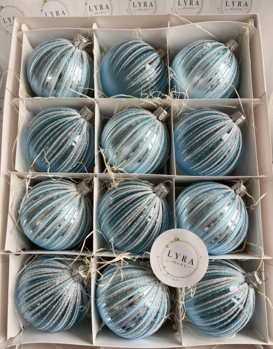 Vánoční paprsky - světle modrá