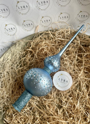 Tečky světle modré - špice