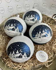 Kostelík 10cm tmavě modrý