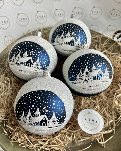 Kostelík 10cm tmavě modrý