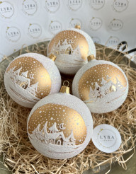 Kostelík 10cm zlatý