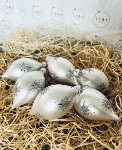 Hvězdičky hologram - olivy 6ks Hvězdičky hologram - olivy 6ks