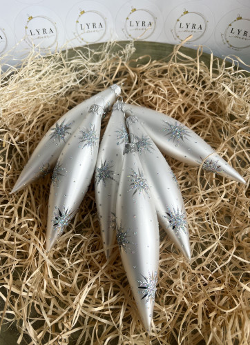 Hvězdičky hologram - rakety 6ks