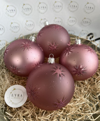 Hvězdičky starorůžová 10 cm