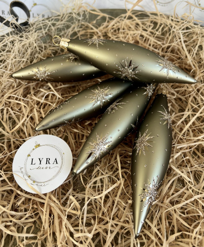 Hvězdičky khaki - rakety 6ks