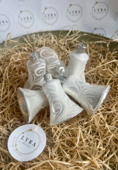 Ornament opál - zvonky 6ks