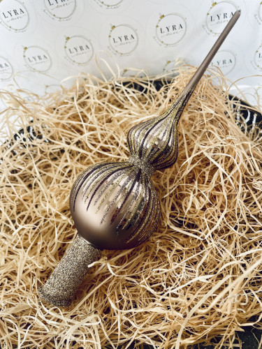 Vánoční paprsky hnědé - špice