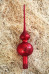 Ornament červený - červená špice